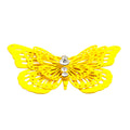 Yellow 3D Butterfly Brooch