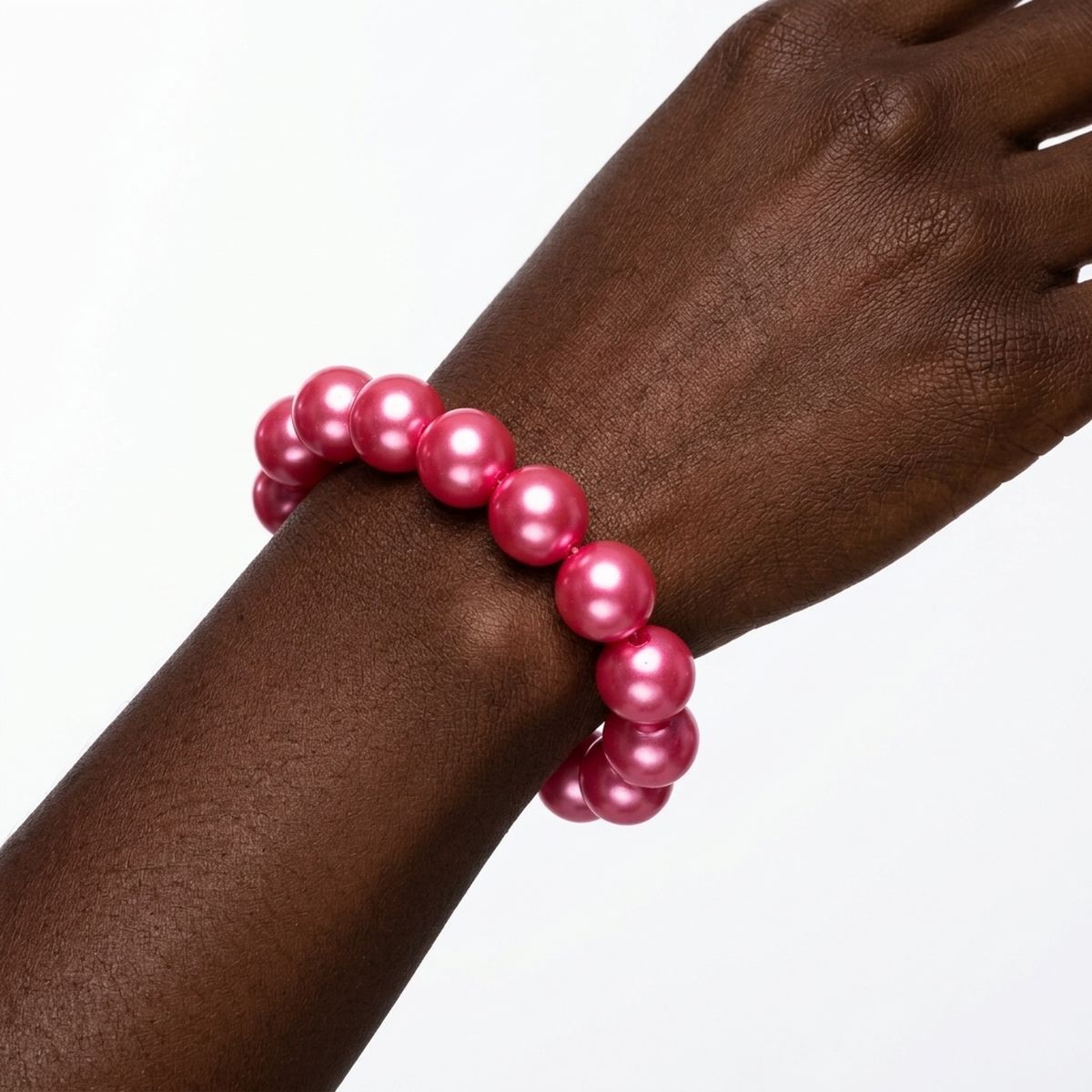 Pink Bubble Gum Pearl Bracelet
