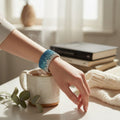 Bangle Blue Ombre Rhinestone 12 Row Bracelet