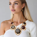 Collar Animal Artistry Leopard Print Gold Necklace