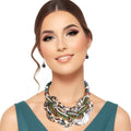 Camouflage Disc Shell Necklace