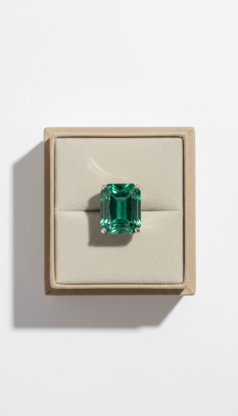 Emerald-Cut Gemstone Earrings in Gold