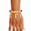 Blue Bead Sigma Bracelet
