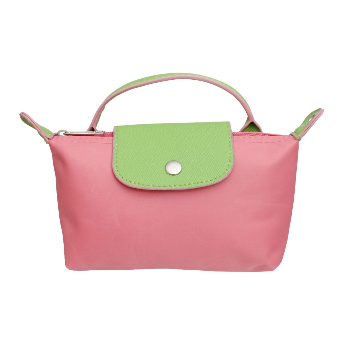 AKA Sorority Pink Nylon Mini Pouch Handle Strap