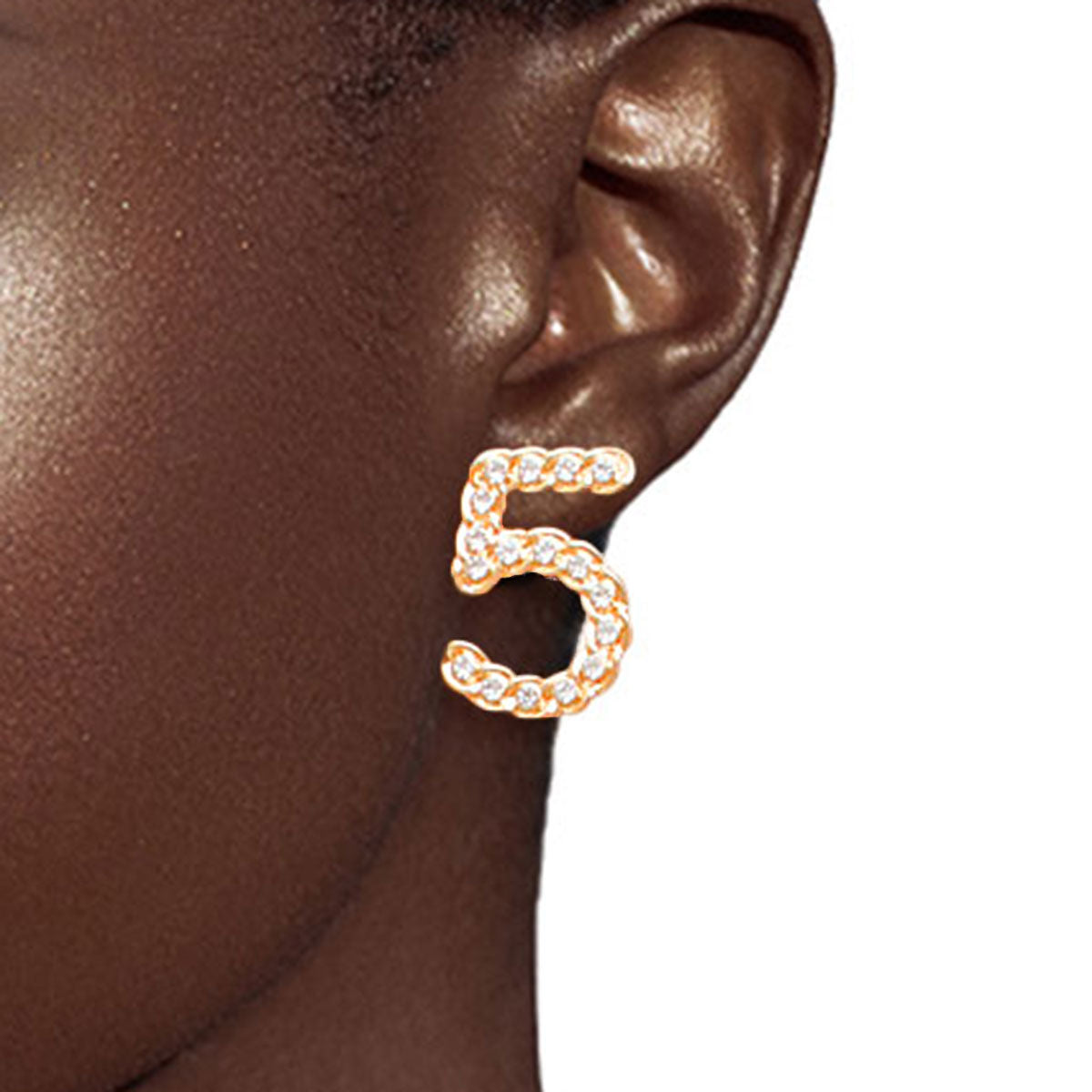 Gold Black 3pcs Silhouette Designer Stud Earrings - Couturier Glam