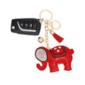 Red Delta Sorority Elephant Keychain Clip|6 x 3.5 inches