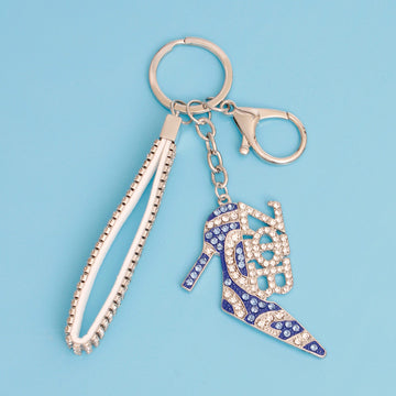 Keychain Zeta ZPB Sorority Blue Heel for Women