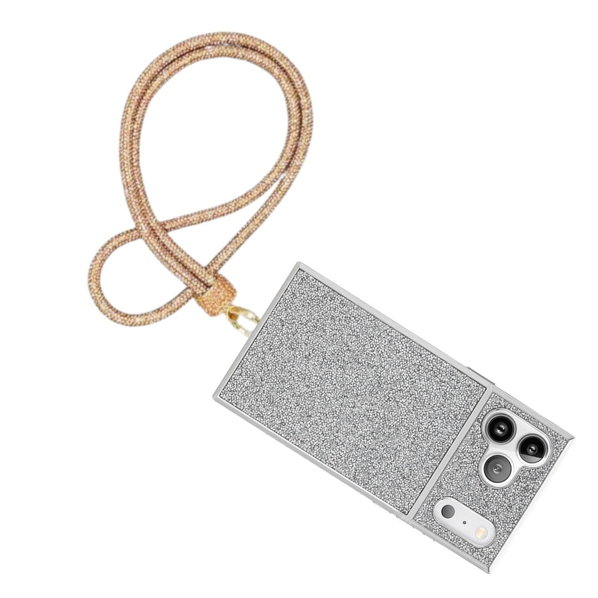 Rhinestone Long Phone Strap Topaz Bling Lanyard