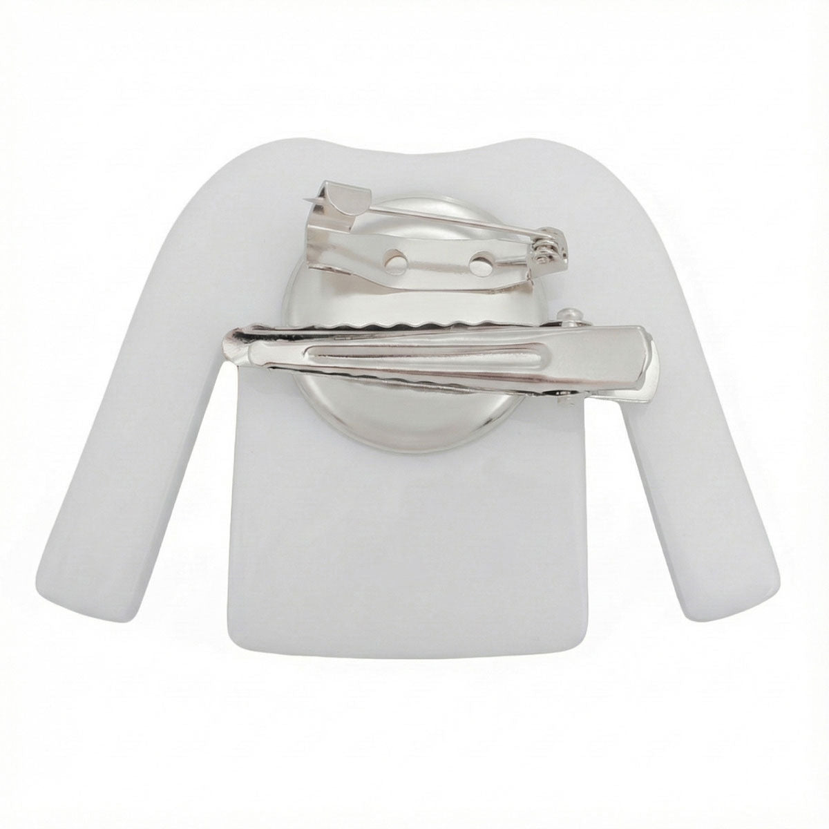 Keychain White Blue Stripe COCO Shirt Pearl Clip