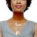 Gold Queen Afro 2 Pcs Chains