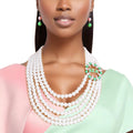 AKA Necklace White Pearl AKA Set