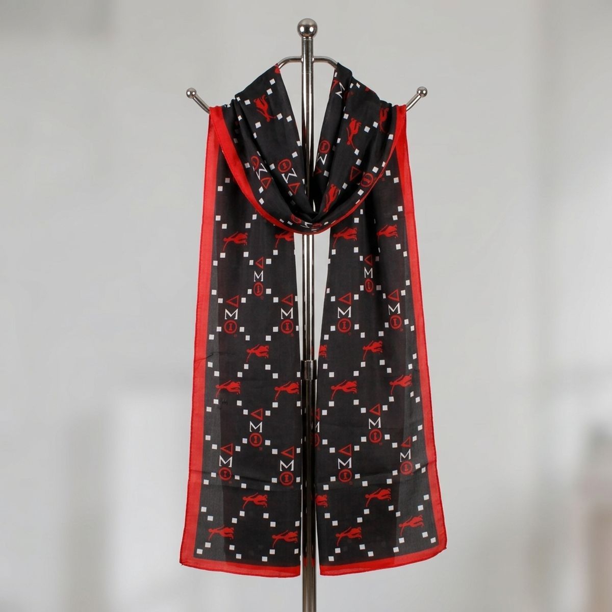 DST Long Black Lightweight Scarf