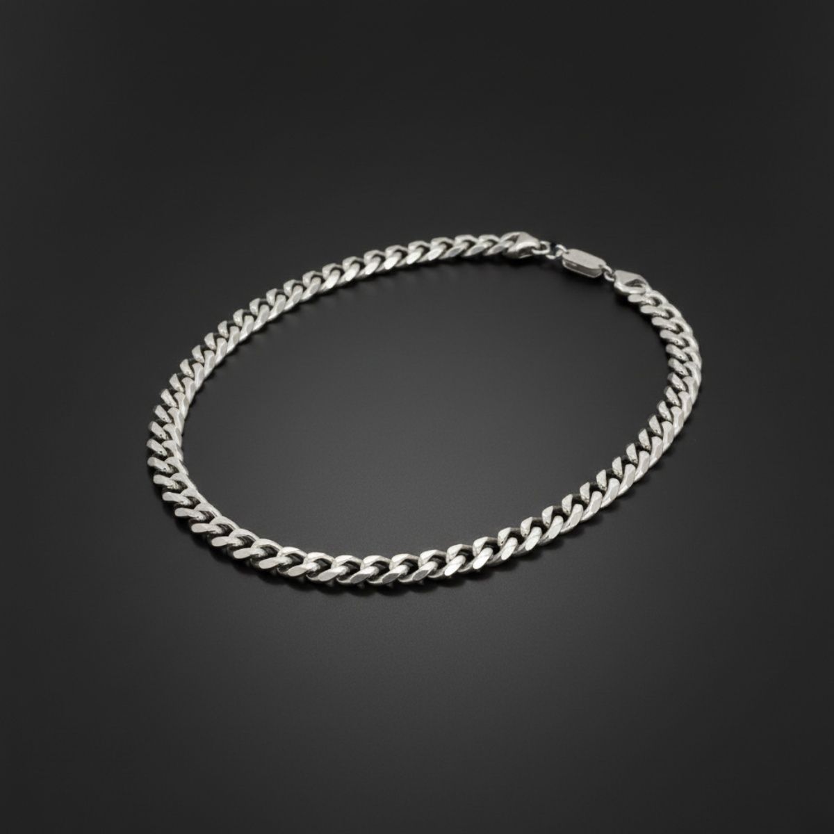 Mens 20in10mm Silver Stainless Steel Curb Chain