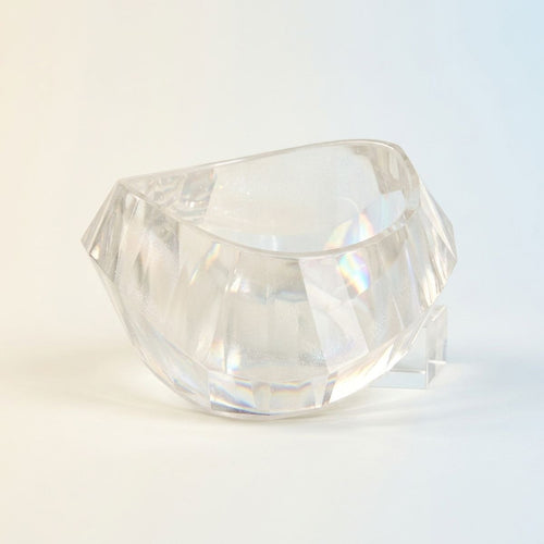 Bangle Retro Clear Prism Chunky Bracelet