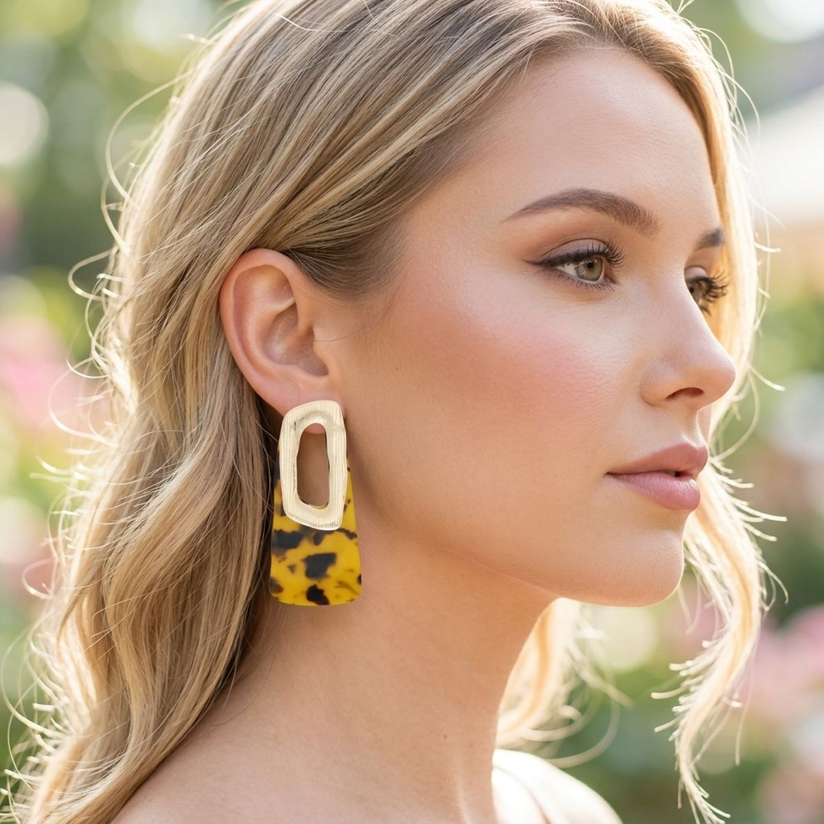 Stud Abstract Leopard Retro Oversized Earrings