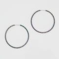 Hoop Endless Rainbow Etched Classic Earrings