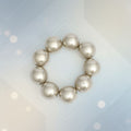 High Gloss Pearlescent Brown 24mm Bead Bracelet