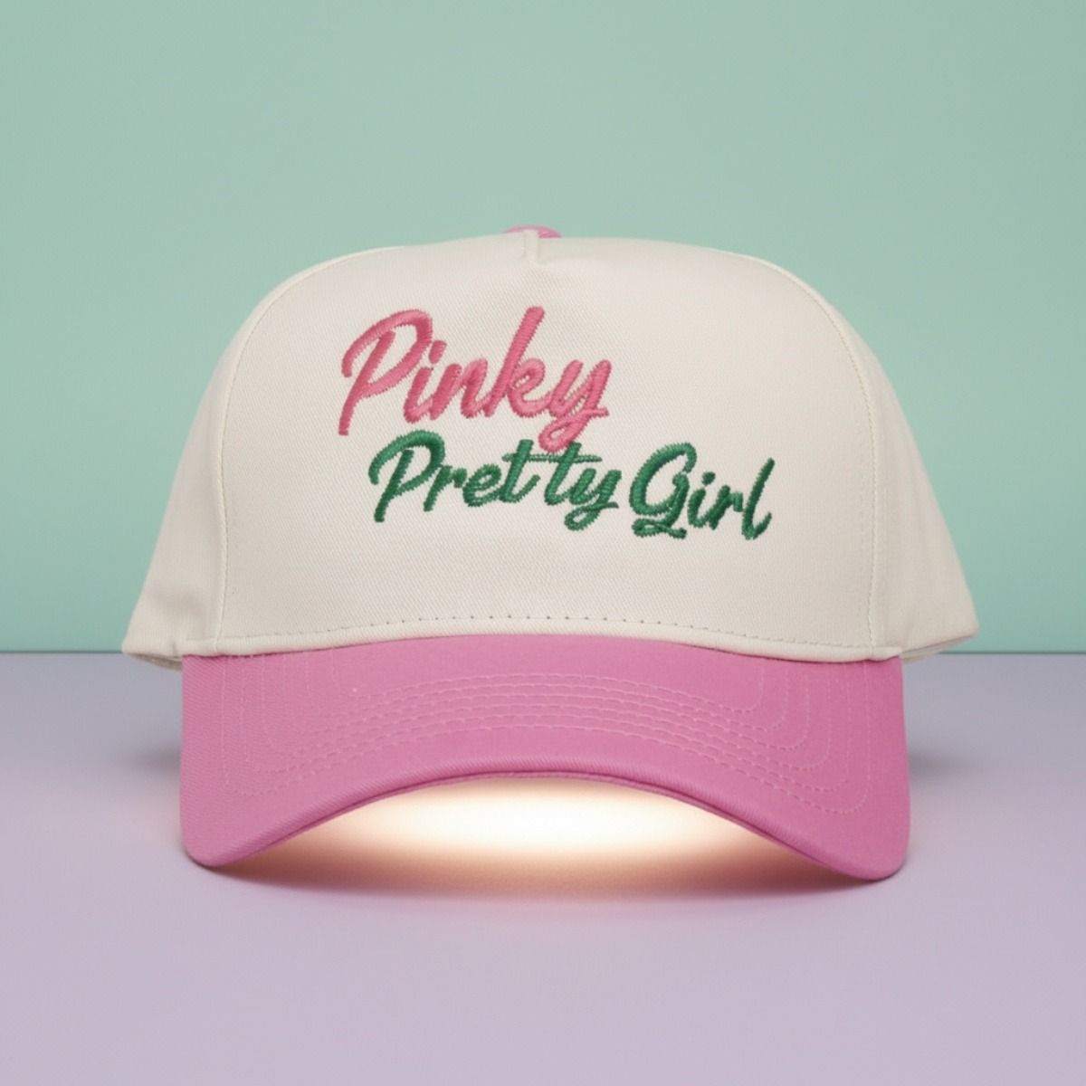 Pinky Pretty Girl Sorority Baseball Cap