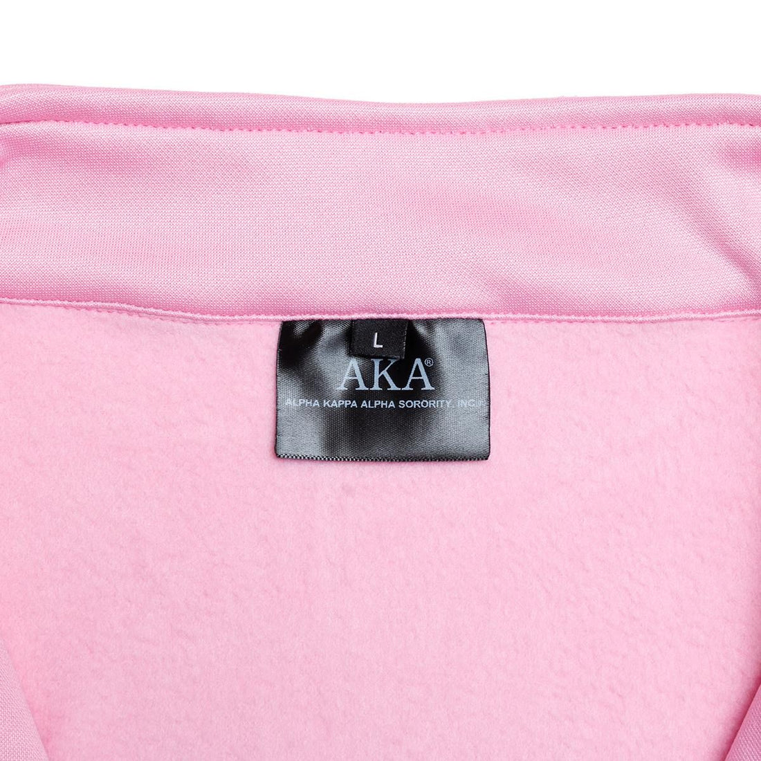 AKA Greek Apparel L Pink Zip Up Track Jacket