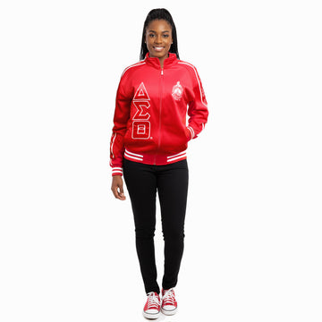 DST Greek Apparel XL Red Zip Up Track Jacket