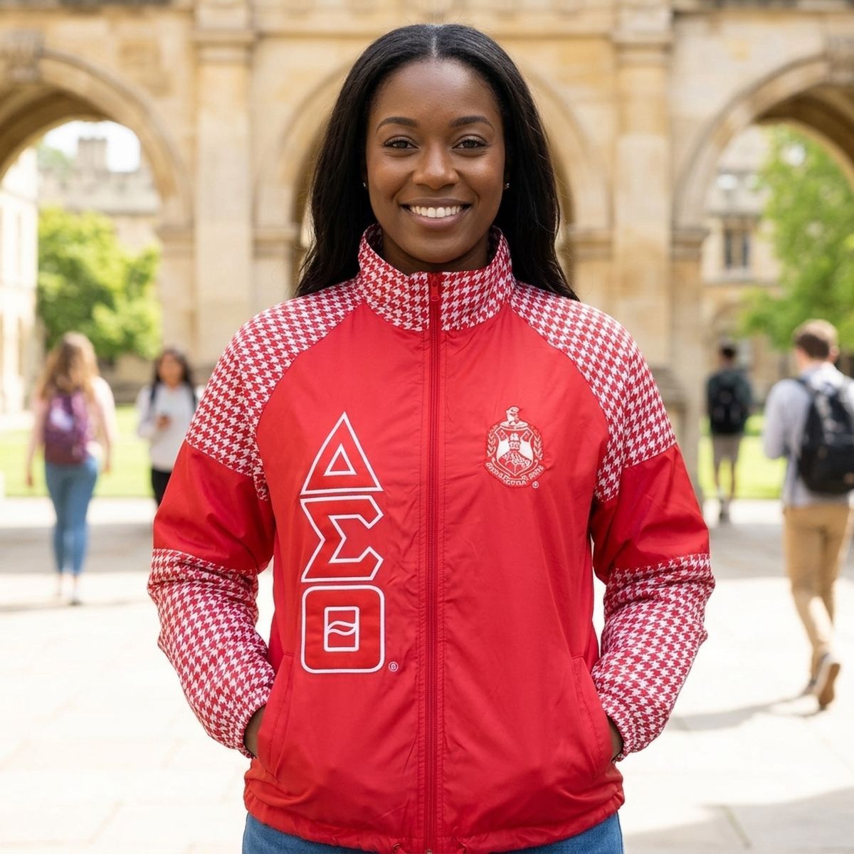 DST Greek Apparel 3XL Red Windbreaker Jacket