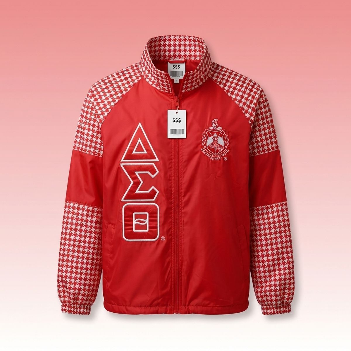DST Greek Apparel 3XL Red Windbreaker Jacket