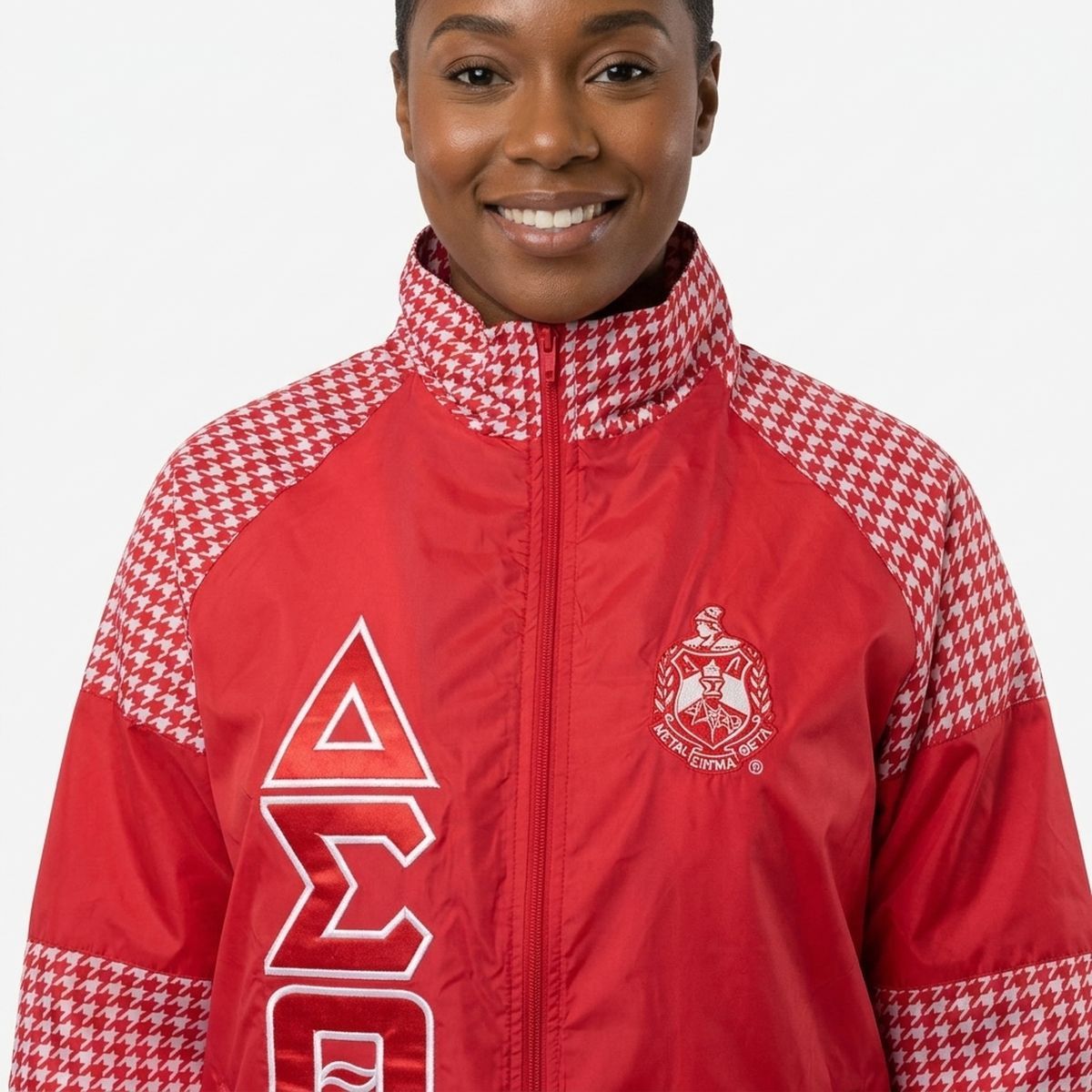 DST Greek Apparel 5XL Red Windbreaker Jacket