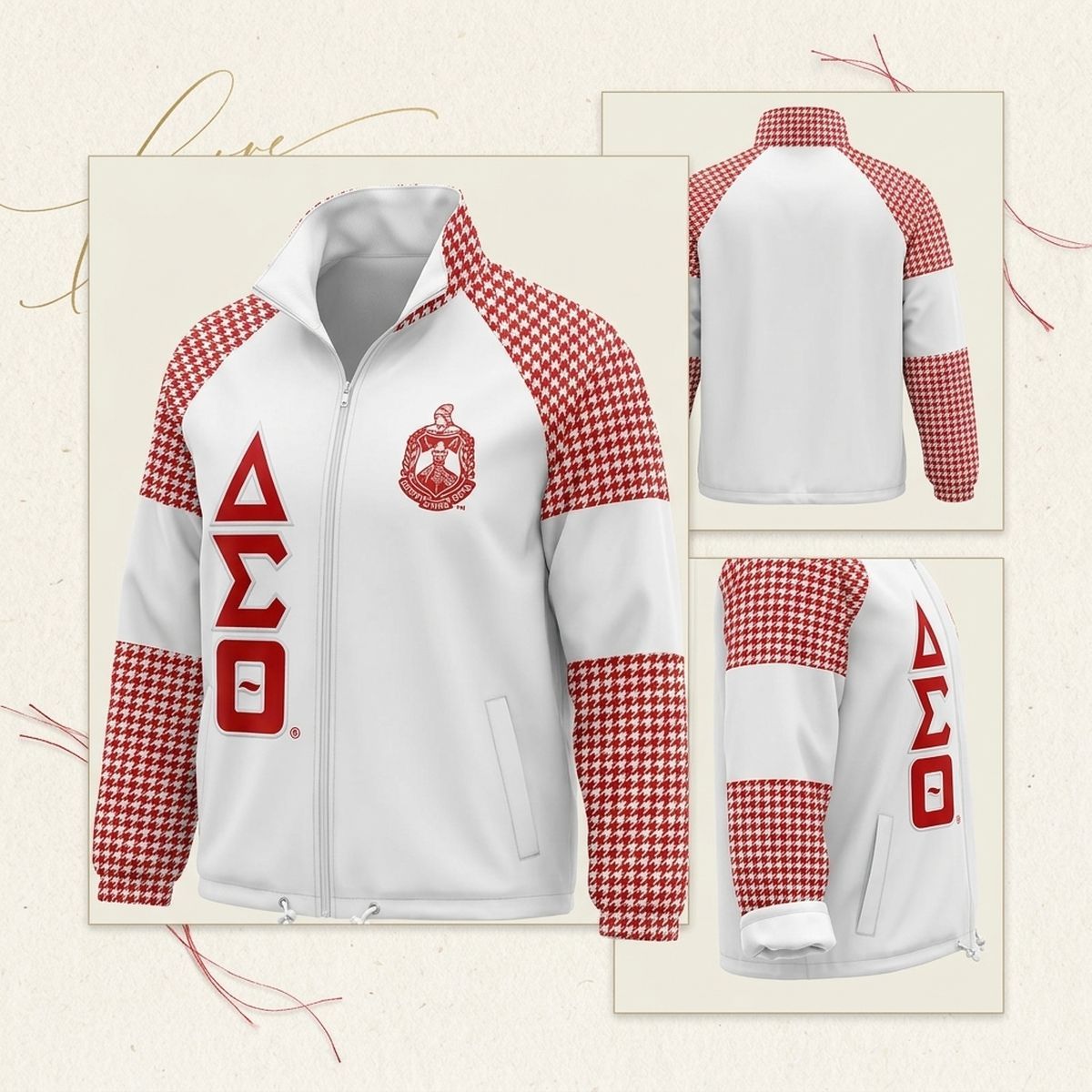 DST Greek Apparel 3XL White Windbreaker Jacket