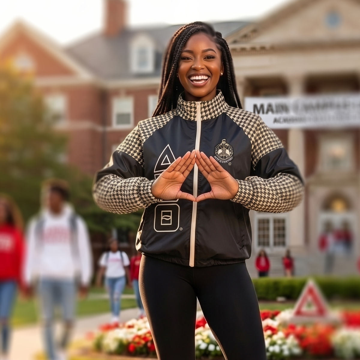 DST Greek Apparel 5XL Black Windbreaker Jacket