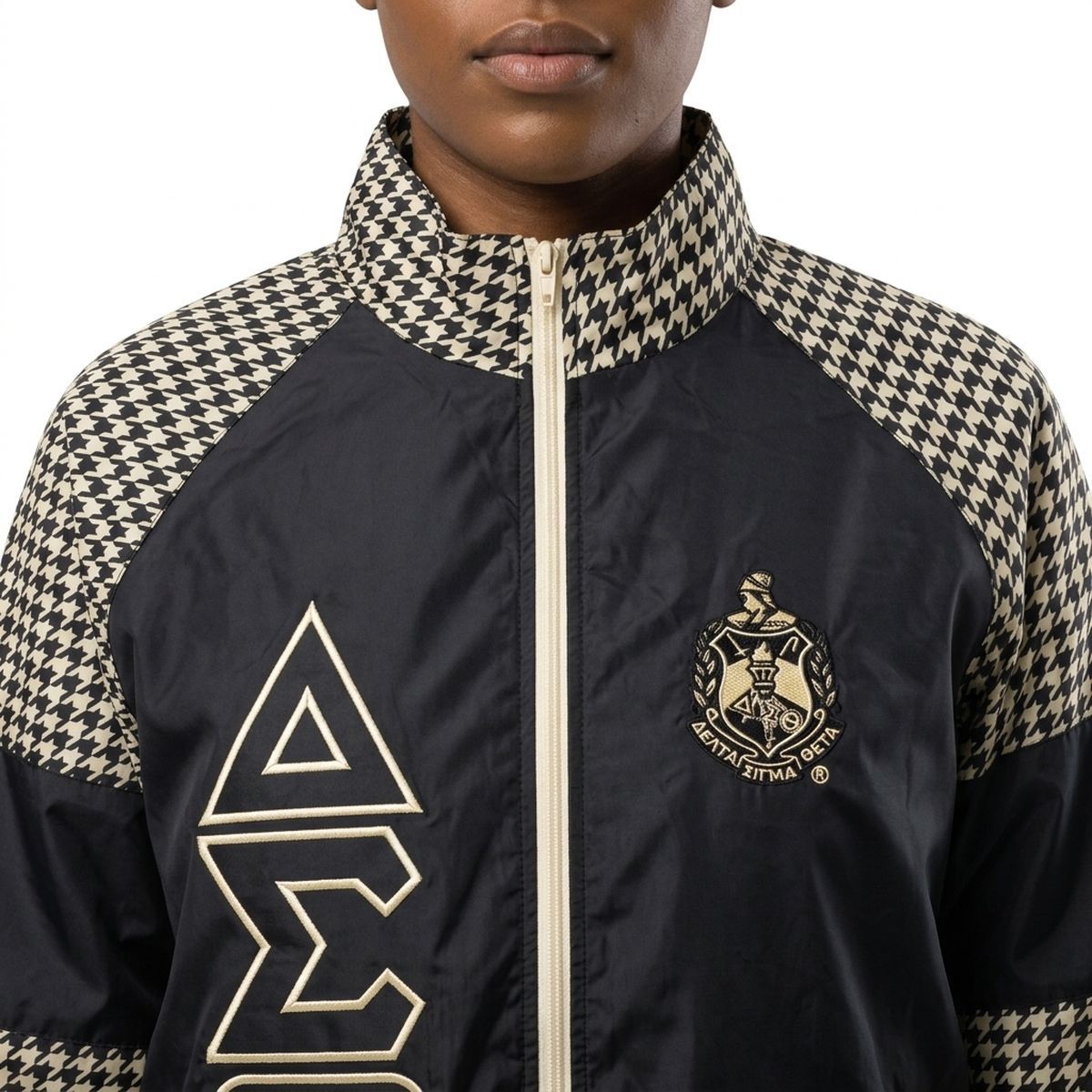 DST Greek Apparel 5XL Black Windbreaker Jacket