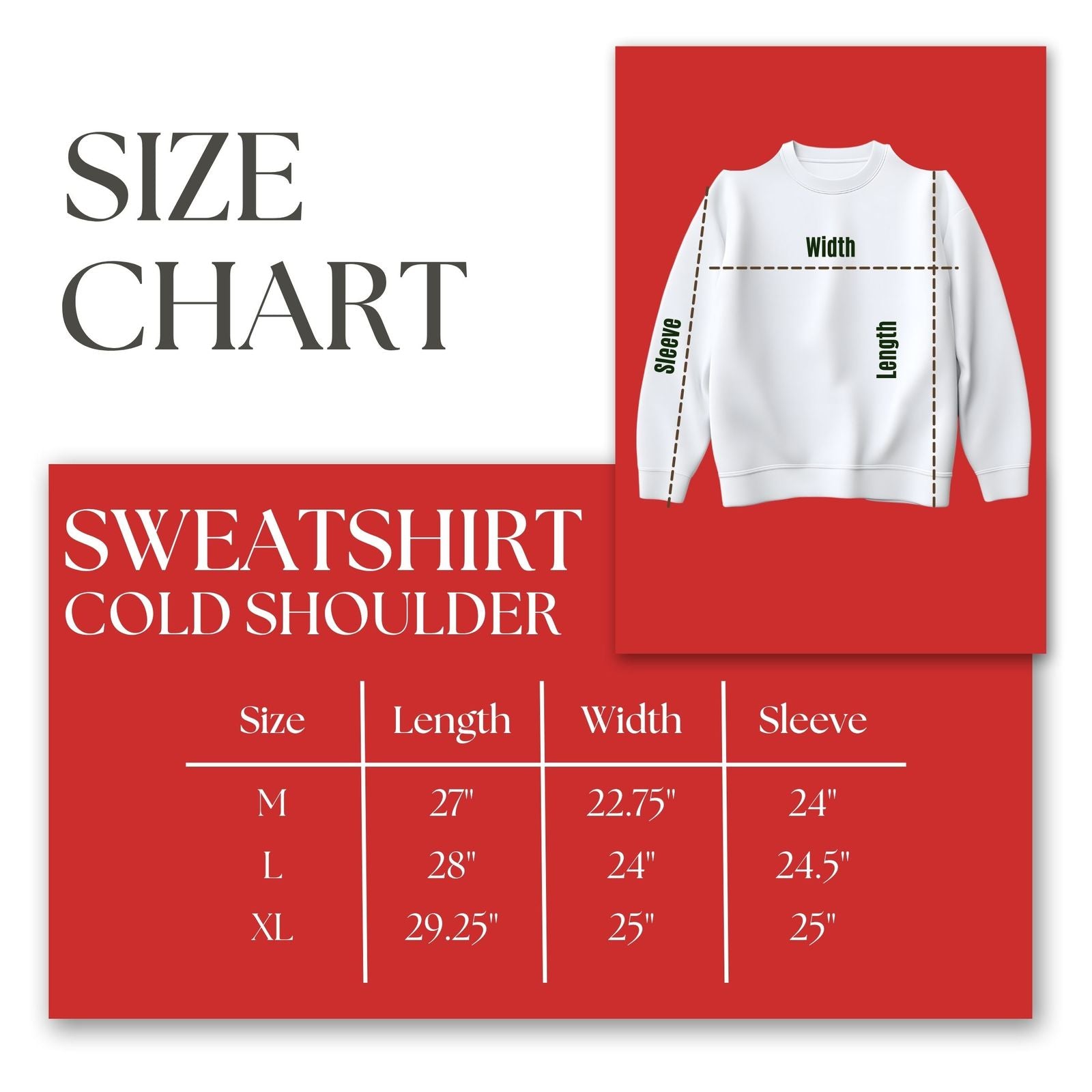 DST Greek Merch XL Red Cold Shoulder Sweatshirt