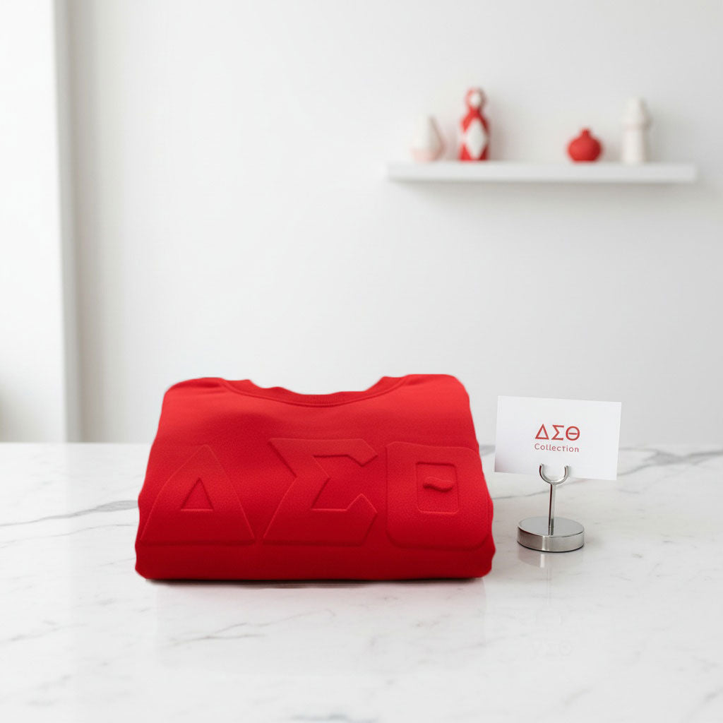 DST Greek Merch XL Red Cold Shoulder Sweatshirt