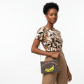 Gray Banana Clutch