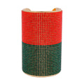 Festive Flare: Rhinestone Cuff Bracelet