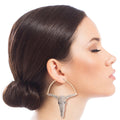 Gold Rhinestone Steer Hoops