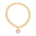 Gold Heart Toggle Necklace