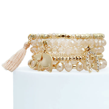 Light Brown Elephant Horseshoe Bracelets