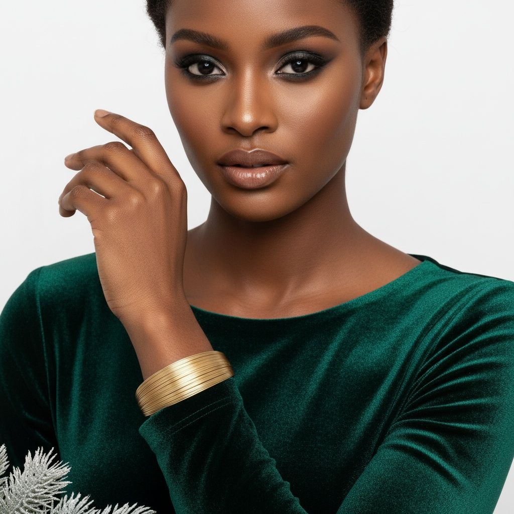 Cuff Gold Wire 35 Layer Bracelet for Women
