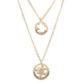Gold Puzzle Cutout Layered Necklaces