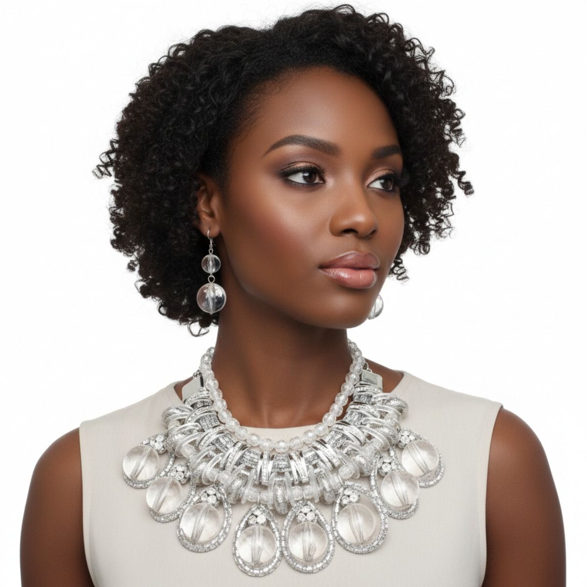 Radiant Silver Ball Drop Ensemble