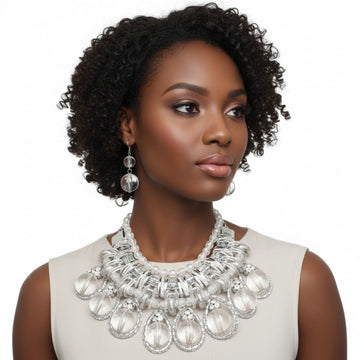 Radiant Silver Ball Drop Ensemble