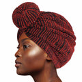 Red Stripe Donut Knot Turban