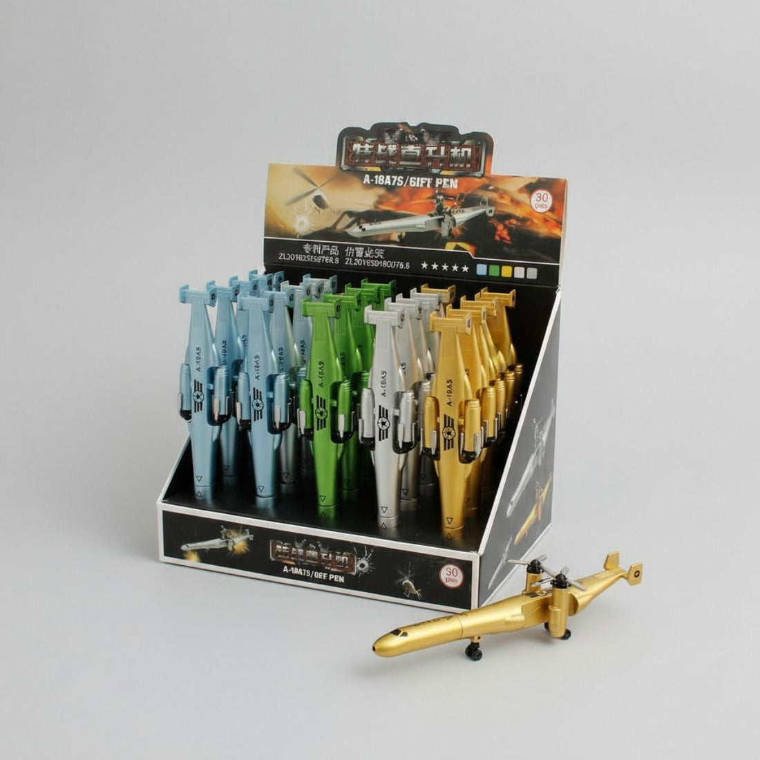 30 Pcs Plane Pen Display Set-Best Seller