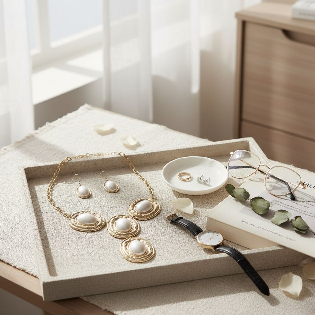 Pendant Gold Organic Oval Cream Pearl Necklace